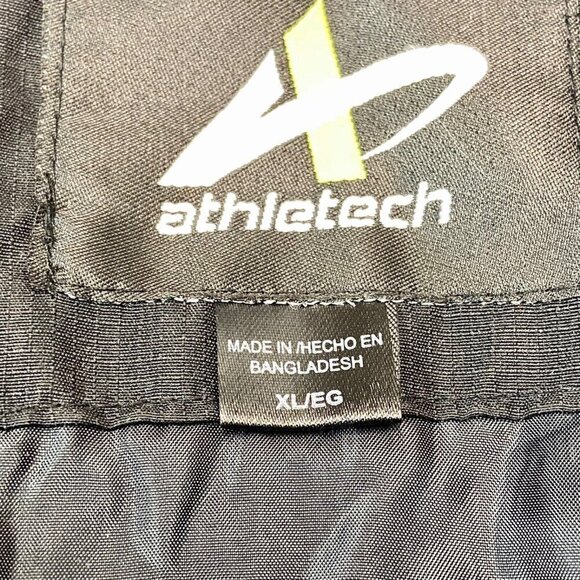 Athletech Outerwear Hooded Jacket Men's XL Full-Zip Cold Weather Coat Black NWT - Picture 8 of 14